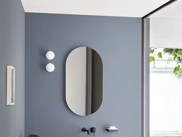 I CATINI - Oval wall-mounted bathroom mirror _ Ceramica Cielo